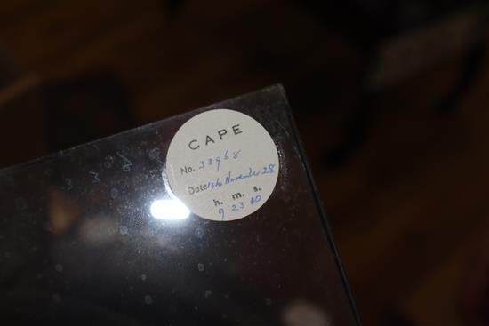 A collection of approximately 100 astronomical glass plates from Greenwich and ? Observatories